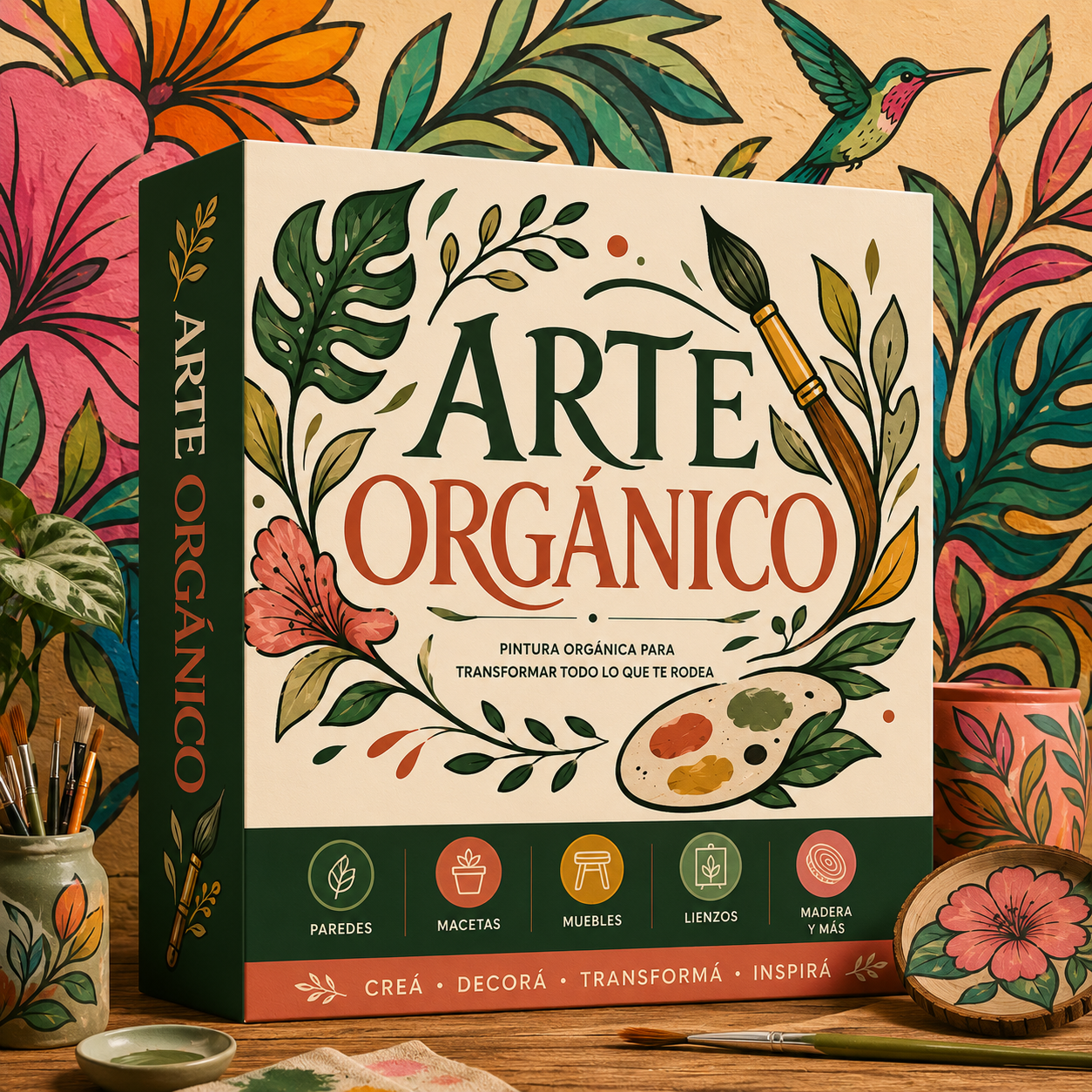 🎨🖌️CURSO ARTE ORGÁNICO - +90 MINUTOS EN VIDEO 📹+ 100 BOCETOS LISTOS 🖼️+ 6 BONOS 🎁